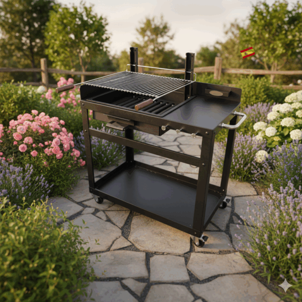 מנגל פחמים "מדריד" מקצועי עם גלגלים