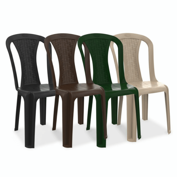 חבילת מבצע 5 כסאות כתר פלסטיק צבעוני