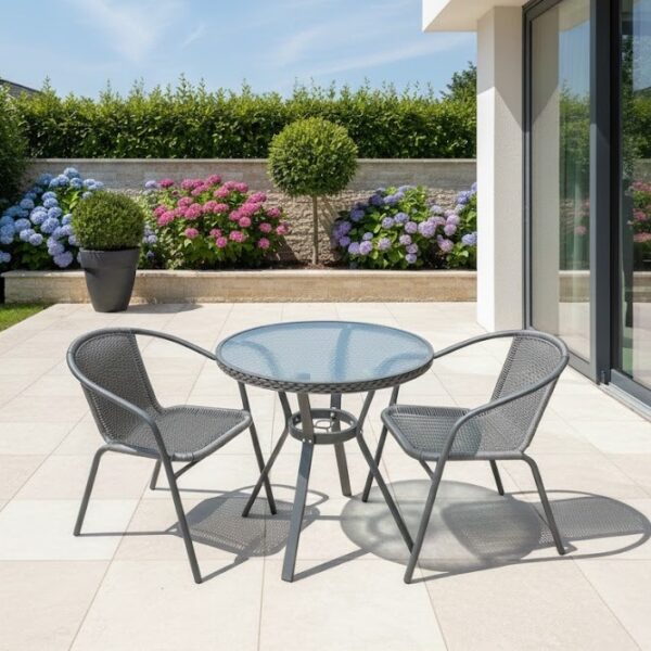 פינת קפה וינטג' שולחן + 2 כסאות