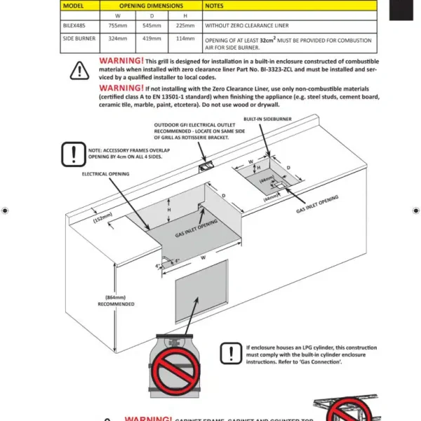 גריל גז LEX485BI IL