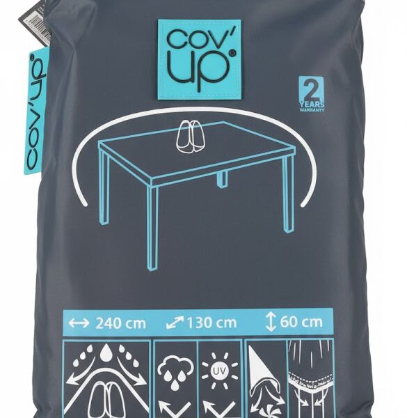 כיסוי גשם איכותי לשולחן מלבני 240 ס"מ