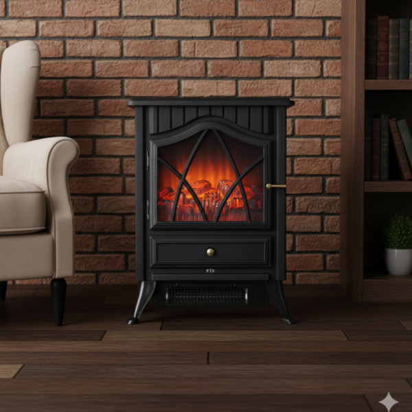 קמין חשמלי מעוצב 2 דרגות חימום FIX 22MQ