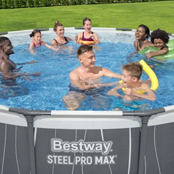 בריכת אולטרה מוארת Bestway 457X107 דגם 561GD + מ.פילטר 800 + סולם + כיסוי + תאורת לד