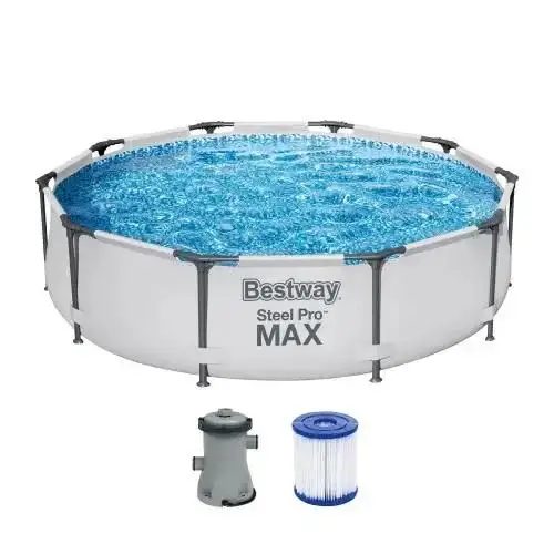 בריכה עגולה BESTWAY דגם 56408 305X76 ס"מ + משאבת נייר 330 גלון