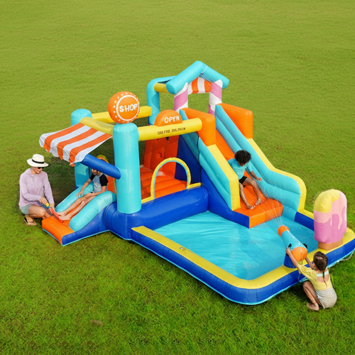 מתקן מתנפח עם מגלשה דגם DD-73072T מבית Doctor Dolphin