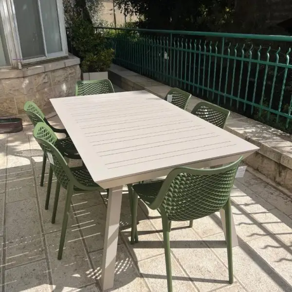 שולחן אלומיניום 172 נפתח ל-243 רגלי אלכסון