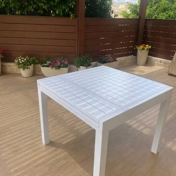 שולחן אלומיניום 90 נפתח ל-180 דגם שלבים