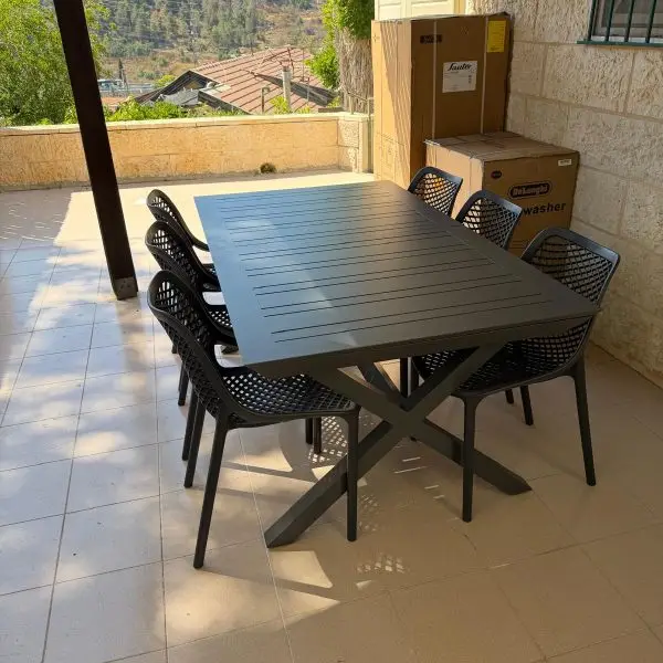 שולחן אלומיניום 172 נפתח ל-243 רגלי איקס
