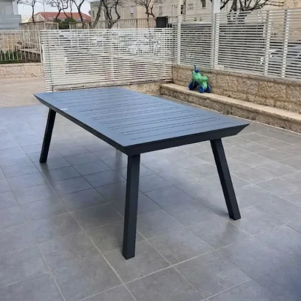 שולחן אלומיניום 216 נפתח ל-297 רגלי אלכסון