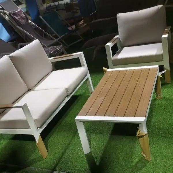פינת ישיבה אלומיניום דו מושבית דגם ויוולדי