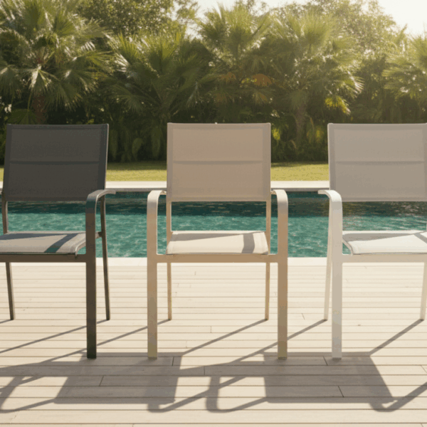 כסא אלומיניום ידיות מעוגלות