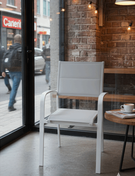 כסא אלומיניום ידיות מעוגלות