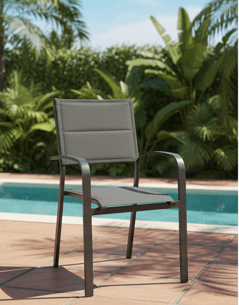 כסא אלומיניום ידיות מעוגלות