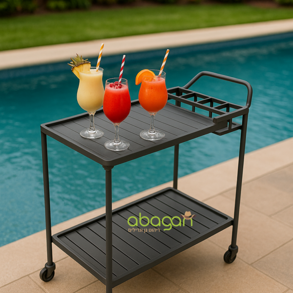 עגלת שירות מאלומיניום