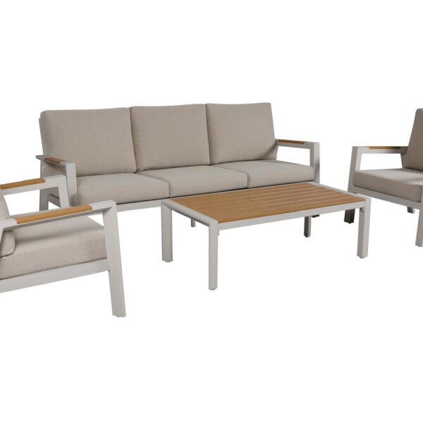 פינת ישיבה אלומיניום תלת מושבית דגם ויוולדי