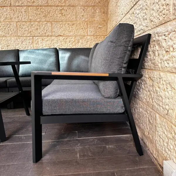 מערכת ישיבה פינתית מאלומיניום דגם ויוולדי