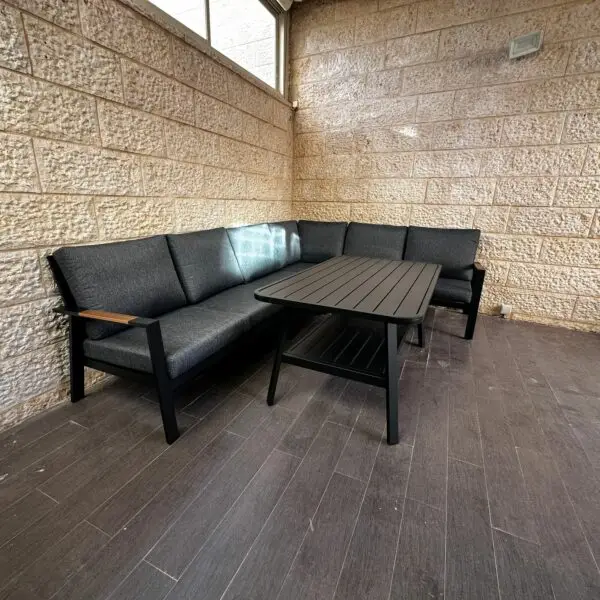 מערכת ישיבה פינתית מאלומיניום דגם ויוולדי