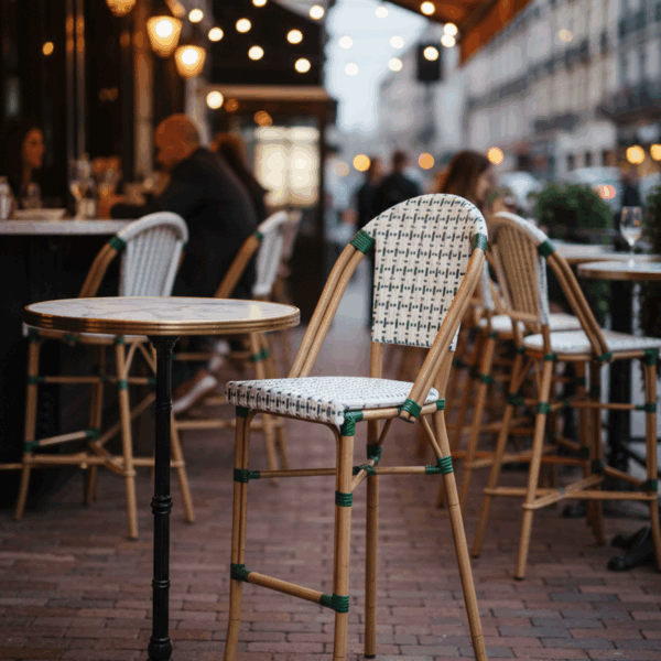 כסא בר אלומיניום למסעדות דגם קונה במגוון צבעים