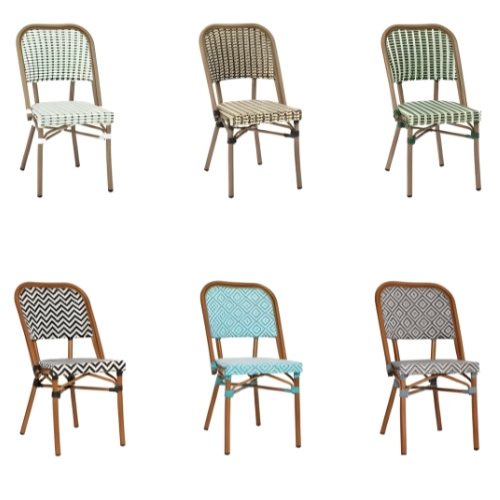 כסא אלומיניום למסעדות דגם "לנוקס" במגוון צבעים