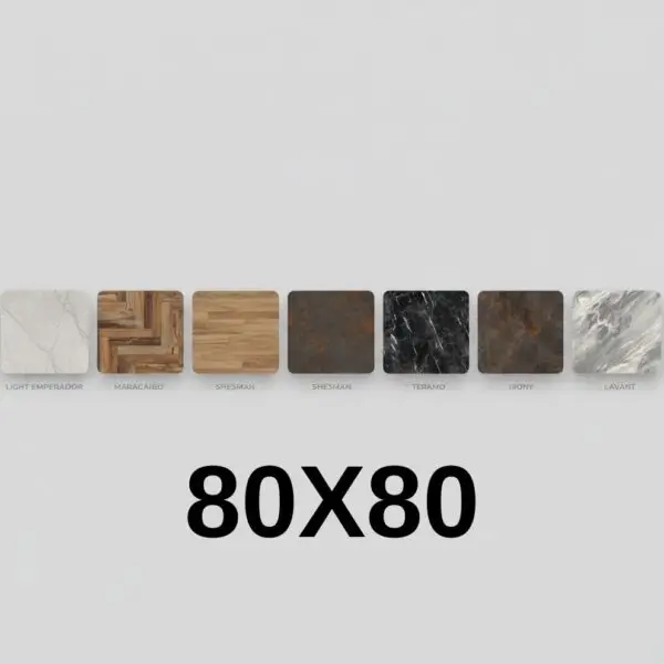 פלטת ורצליט מרובעת 80*80 במגוון דגמים