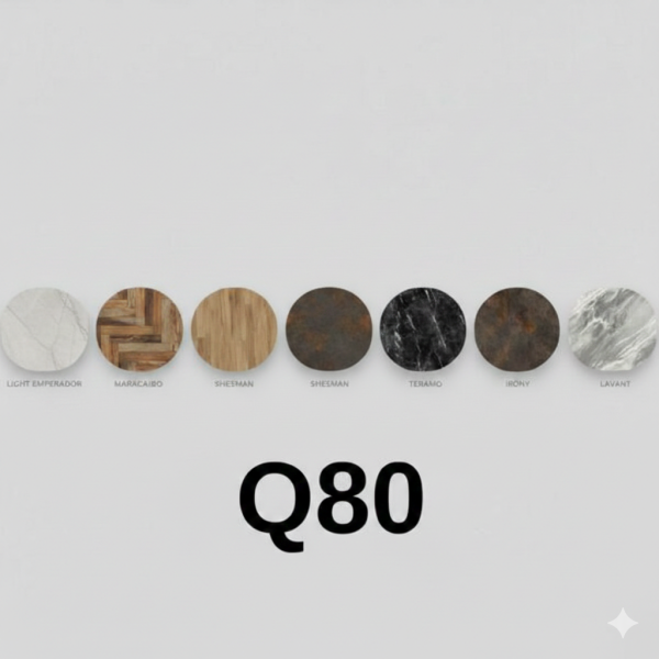 פלטת ורצליט עגולה קוטר 80 ס"מ במגוון דגמים