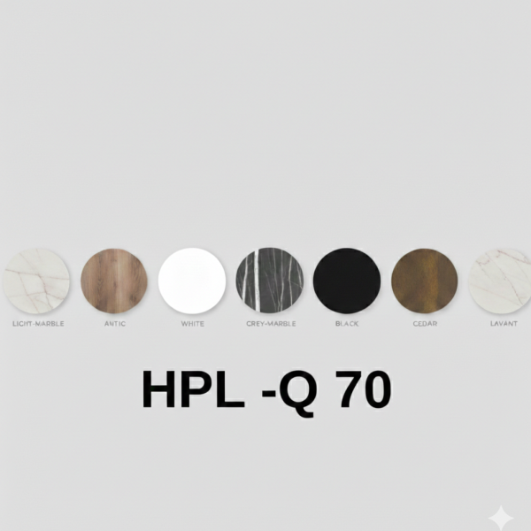 פלטת HPL עגולה קוטר 70 ס"מ במגוון דגמים