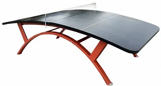 שולחן טניס רגל FLY-BALL חוץ מעוקל ברזל דגם : PRO