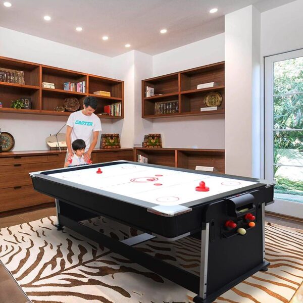 שולחן סנוקר מקצועי משולב 4 ב-1 בגודל 6 פיט