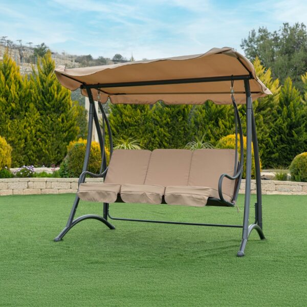 נדנדה תלת מושבית לגינה דגם "ELENA"