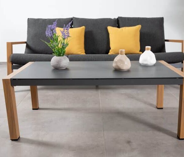 פינת ישיבה תלת מושבית אלומיניום דגם ורונה