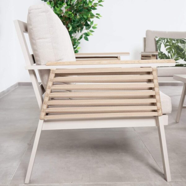 פינת ישיבה אלומיניום דו מושבית דגם "ליז"