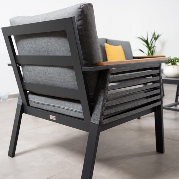 פינת ישיבה אלומיניום דו מושבית דגם "ליז"