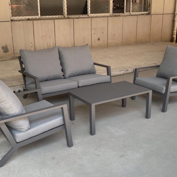 פינת ישיבה אלומיניום דו מושבית דגם "זנזיבר"