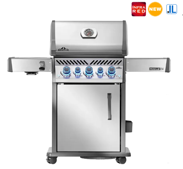 גריל גז Rogue PRO-S 425 RSIB עם כירת צד אינפרא אדום ומבער אחורי – נירוסטה – NAPOLEON