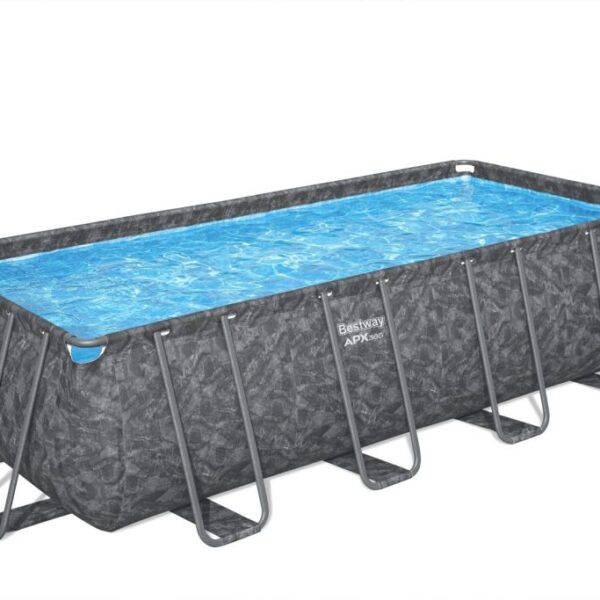 בריכה מלבנית אולטרה BESTWAY דגם 549X274X132 561KA ס"מ + מ.חול 1600 גלון+סולם+כיסוי+צמר גפן