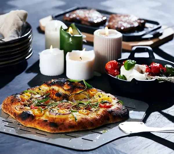 COZZE – טאבון גז 13" PREMIUM עם אבן מסתובבת