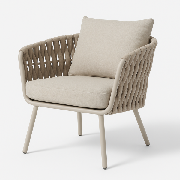 פינת ישיבה יוקרתית מאלומיניום דגם "אוולין"