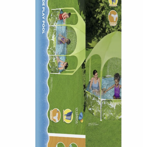 בריכת צינורות עגולה עם גגון 244X51 ס"מ מקט 56432 Bestway