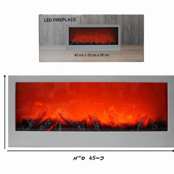 קמין מלבן בינוני 45/10/20 ס"מ לבן