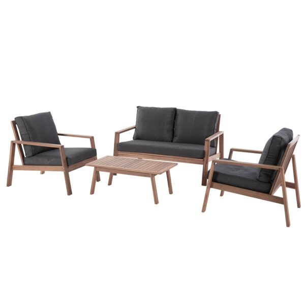 פינת ישיבה דו מושבית מעץ מלא דגם "רפאל"