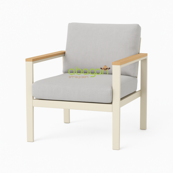 פינת ישיבה תלת מושבית מאלומיניום דגם "ספורה"