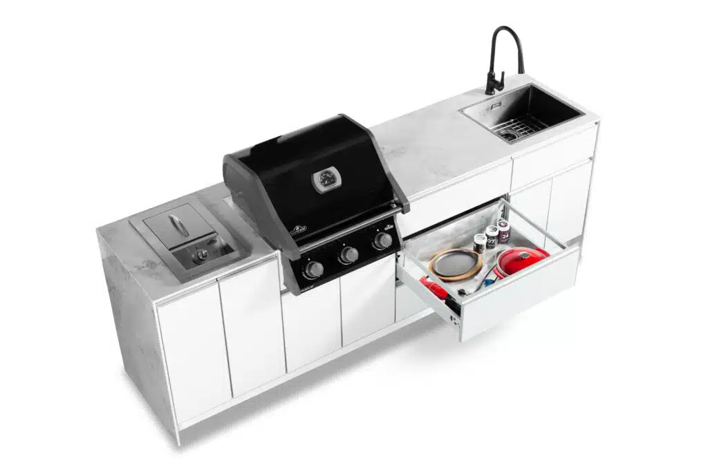 גריל גז ROGUE 425 IL שחור + ערכה לשינוי לגריל Built In – תמונה 6