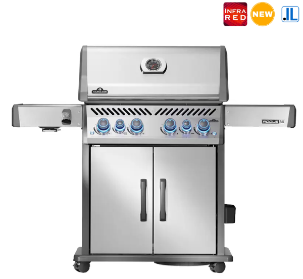 גריל גז Rogue PRO-S 525 RSIB עם כירת צד אינפרא אדום ומבער אחורי – נירוסטה – NAPOLEON