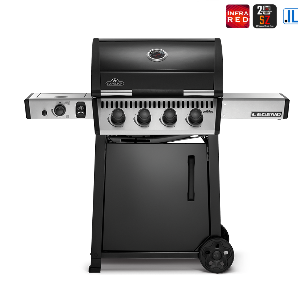 גריל גז Legend 425SIB IL שחור ונירוסטה – כולל כירת צד אינפרא אדום