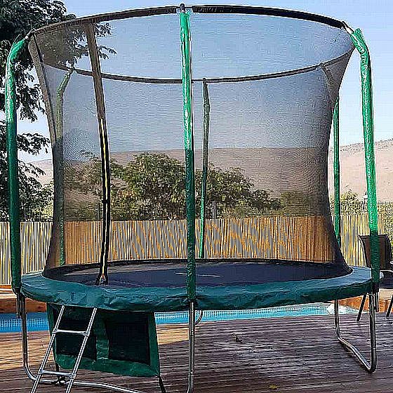 טרמפולינה דגם מולטי ג'אמפ 12 פיט (קוטר 3.7 מטר) כולל סולם ומתקן נעליים מתנה!