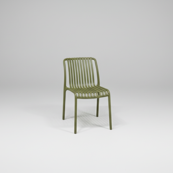 כסא פלסטיק ייצוק דגם פסים במגוון צבעים