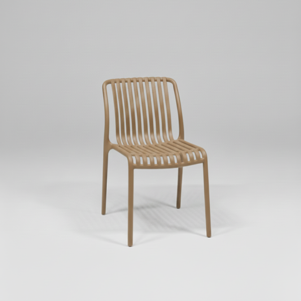 כסא פלסטיק ייצוק דגם פסים במגוון צבעים