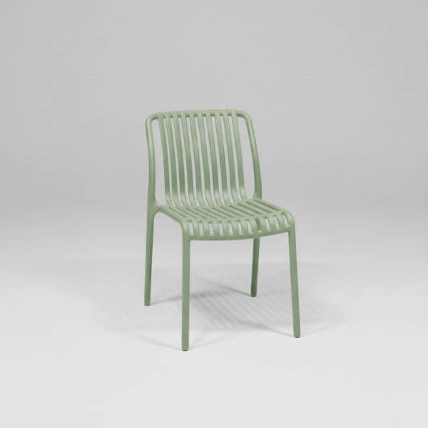 כסא פלסטיק ייצוק דגם פסים במגוון צבעים