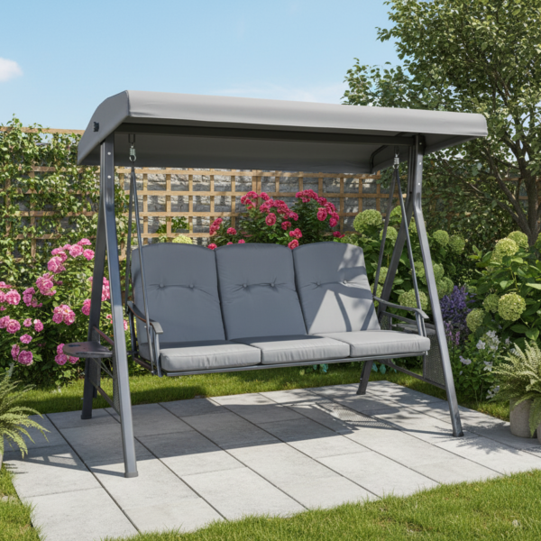 נדנדה תלת מושבית דגם דלוקס