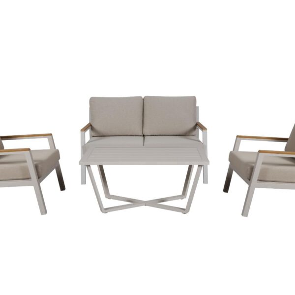 פינת ישיבה דו מושבית אלומיניום דגם שירה